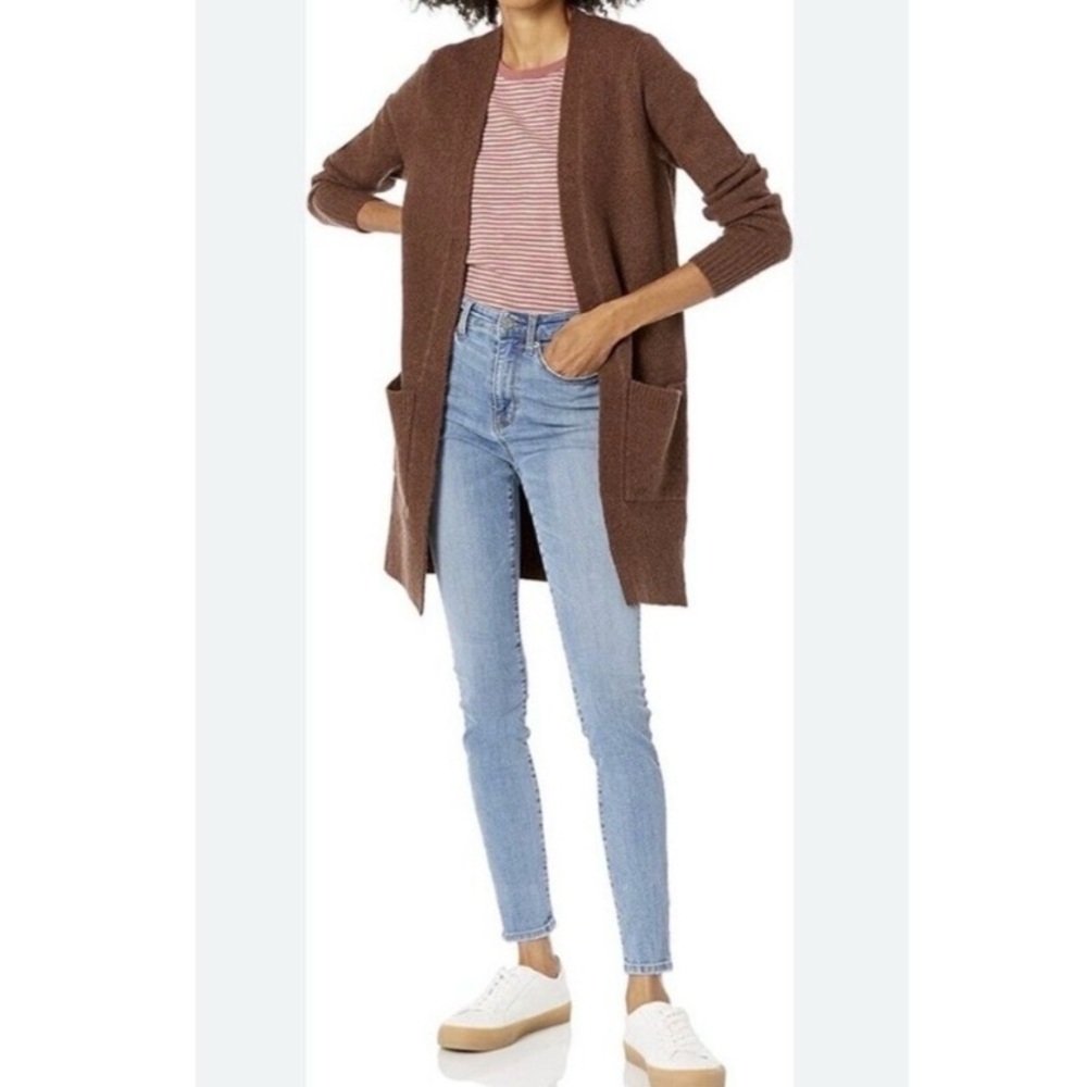 Kuhl | Womens Solace Wrap in copper Open Burnt Orange Cardigan